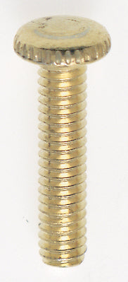SATCO/NUVO Steel Knurled Head Thumb Screws 8/32-3/4 Inch Length Brass Plated (90-059)