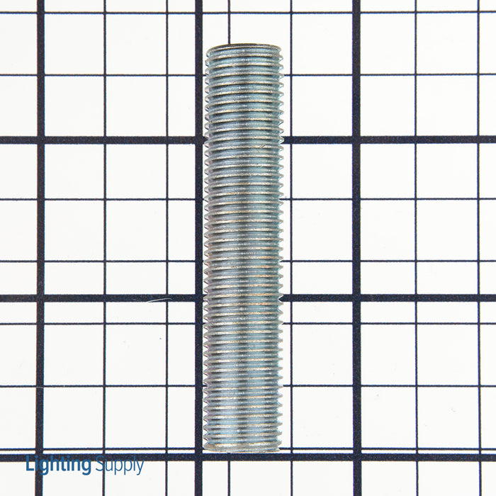 SATCO/NUVO 1/4 IP Steel Nipple Zinc Plated 2-1/2 Inch Length 1/2 Inch Wide (90-301)