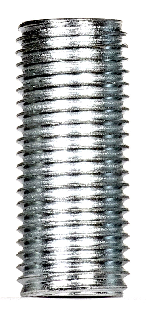 SATCO/NUVO 1/4 IP Steel Nipple Zinc Plated 1-1/8 Inch Length 1/2 Inch Wide (90-2113)