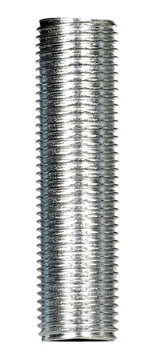 SATCO/NUVO 1/8 IP Steel Nipple Zinc Plated 8 Inch Length 3/8 Inch Wide (90-256)