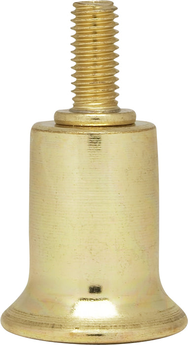 SATCO/NUVO Steel Riser 1/4-27 Brass Plated 1 Inch Height (90-142)