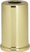 SATCO/NUVO Steel Spacer 7/16 Inch Hole 1-1/2 Inch Height 7/8 Inch Diameter 1 Inch Base Diameter Brass Plated Finish (90-2281)