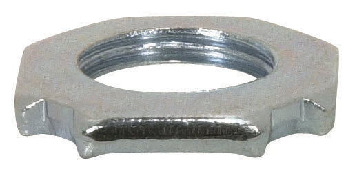 SATCO/NUVO Steel Square Locknut 3/8 IP 1 Inch Diameter 1/8 Inch Thick Zinc Plated Finish (90-1424)