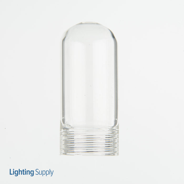SATCO/NUVO Tubular Clear Glass With Threads 2.5Mm Thickness 500C 2-1/4 Inch Height 1 Inch Diameter (80-1591)