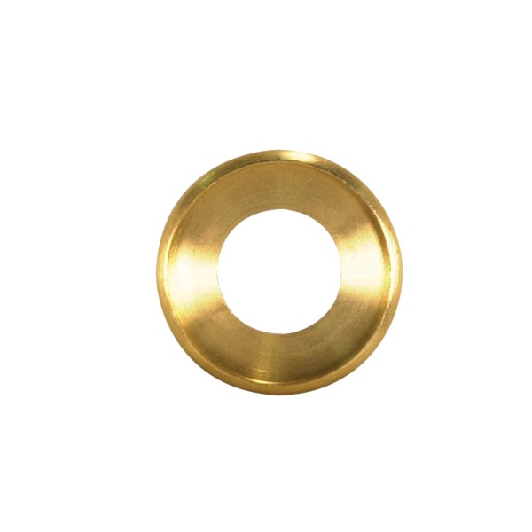 SATCO/NUVO Turned Brass Check Ring 1/4 IP Slip Unfinished 1-1/2 Inch Diameter (90-1616)