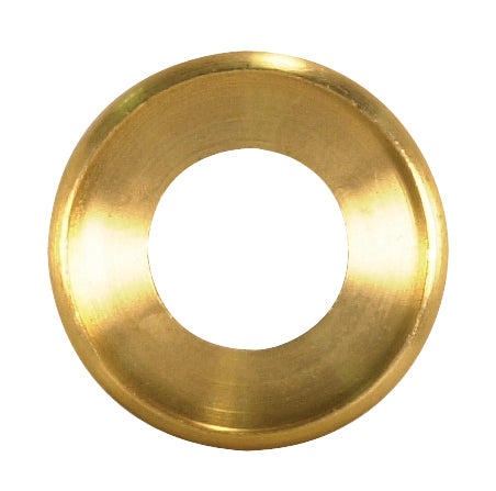 SATCO/NUVO Turned Brass Check Ring 1/4 IP Slip Unfinished 1 Inch Diameter (90-1612)
