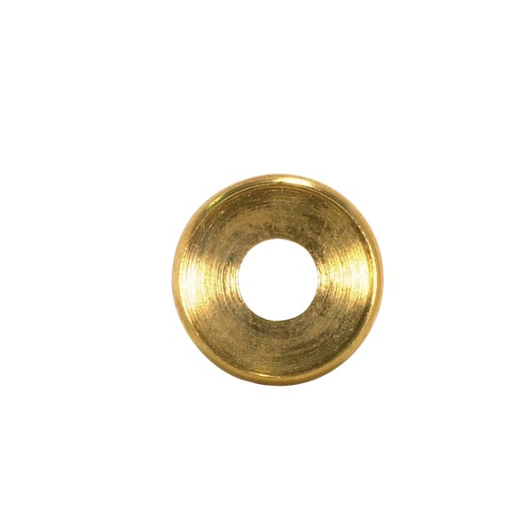 SATCO/NUVO Turned Brass Double Check Ring 1/8 IP Slip Burnished And Lacquered 3/4 Inch Diameter (90-2151)