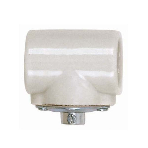 SATCO/NUVO Twin Porcelain Socket With Flange Bushing Cap 1/8 IPS Cap CSSNP Screw Shell Glazed 660W 250V 100 Bulk Master (80-1225)