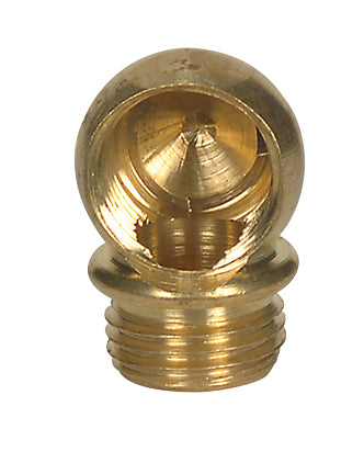 SATCO/NUVO Brass Ball 90 Degree Small Angle Nozzle Unfinished 1/8 IP F X 1/8 IP M (80-2214)