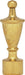 SATCO/NUVO Urn Finial 1-3/4 Inch Height 1/8 IP Burnished And Lacquered (90-886)