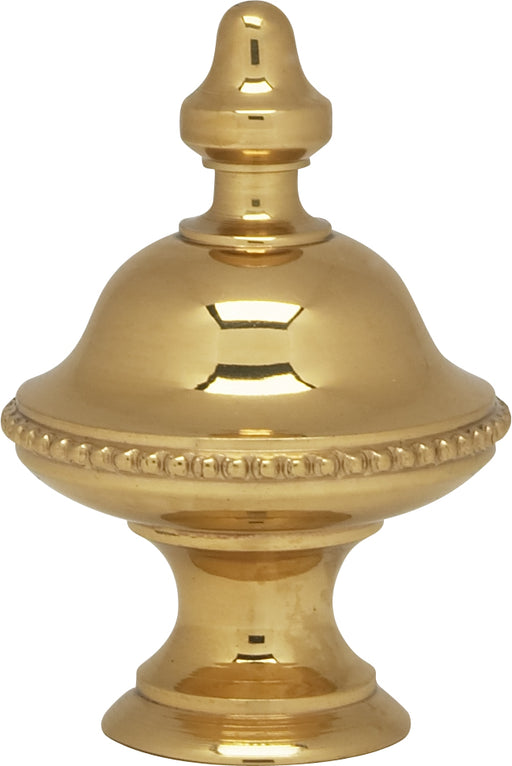 SATCO/NUVO Urn Finial 1-7/16 Inch Height 1/4-27 Polished Brass Finish (90-1735)