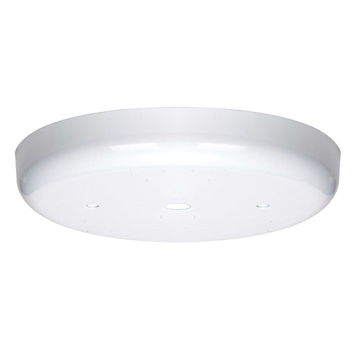 SATCO/NUVO Contemporary Canopy Only White Finish 5-1/4 Inch Diameter 7/16 Inch Center Hole 2-8/32 Bar Holes (90-1863)