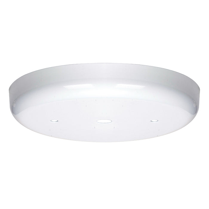 SATCO/NUVO Contemporary Canopy Only White Finish 5-1/4 Inch Diameter 7/16 Inch Center Hole 2-8/32 Bar Holes (90-1863)
