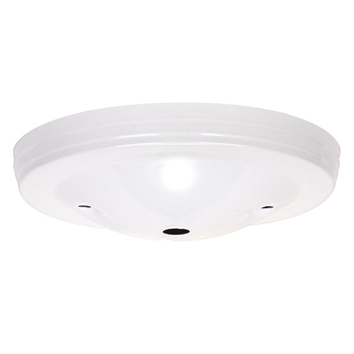 SATCO/NUVO Smooth Canopy Only White Finish 5 Inch Diameter 7/16 Inch Center Hole 2-8/32 Bar Holes (90-1900)