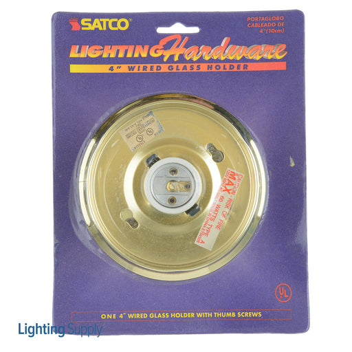 SATCO/NUVO Wired Holder Brass Finish 4 Inch (S70-231)
