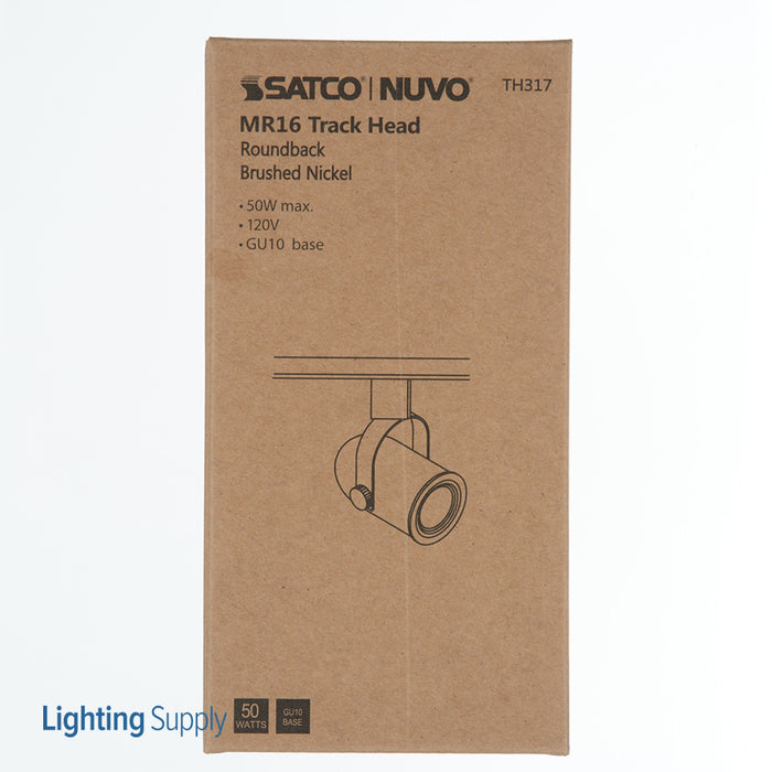 SATCO/NUVO 1 Light-MR16-120V Track Head-Round Back (TH317)