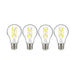 SATCO/NUVO 10.5W A19 LED 75W Replacement Clear Medium Base 2700K 120V 4-Pack (S12436)