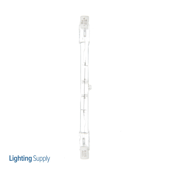 SATCO/NUVO 100T3Q/CL/118MM 100W Halogen T3 Clear 1500 Hours 1650Lm Double Ended Base 118Mm 120V 2900K (S3166)
