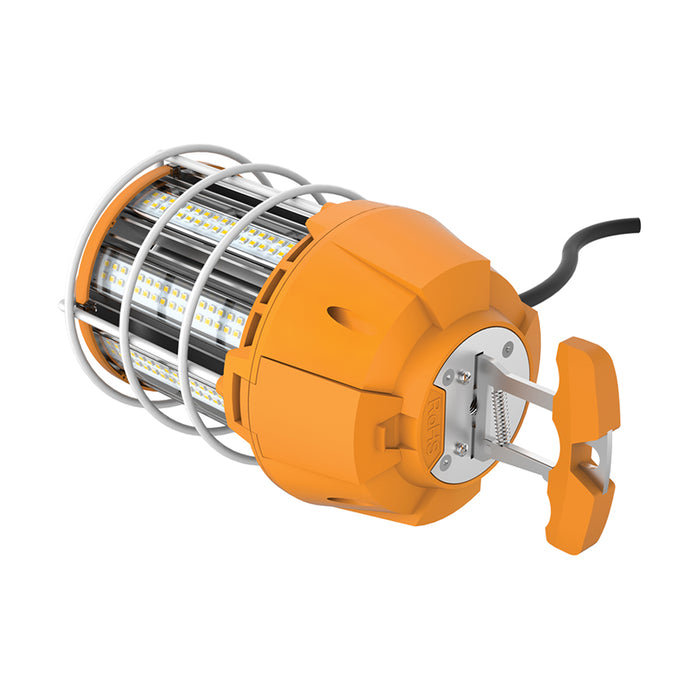 SATCO/NUVO 100W LED Hi-Lumen Temporary Hi-Bay Caged Lamp 5000K Integrated Cord/Plug And Hook 100-277V (S38946)