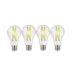 SATCO/NUVO 12.5W A19 LED 100W Replacement Clear Medium Base 2700K 120V 4-Pack (S12442)