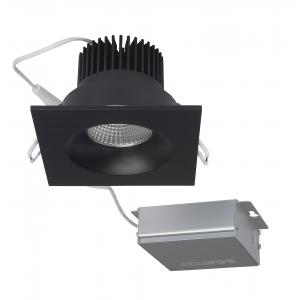 SATCO/NUVO SPRINT 12W LED Direct Wire Downlight 3.5 Inch 3000K 120V Dimmable Square Remote Driver Black (S11634)
