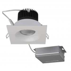 SATCO/NUVO SPRINT 12W LED Direct Wire Downlight 3.5 Inch 3000K 120V Dimmable Square Remote Driver White (S11633)