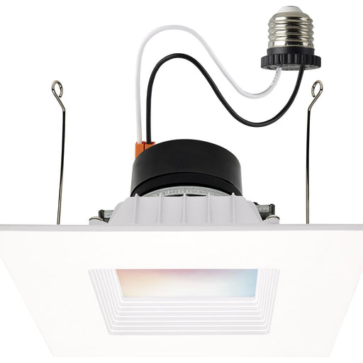 SATCO/NUVO 13W LED Retrofit Downlight 5-6 Inch Square Starfish IOT RGB/Tunable White 120V 90 CRI White Finish (S11571)