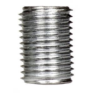 SATCO/NUVO 1/4 IP Steel Nipple Zinc Plated 5/8 Inch Length 1/2 Inch Wide (90-1199)