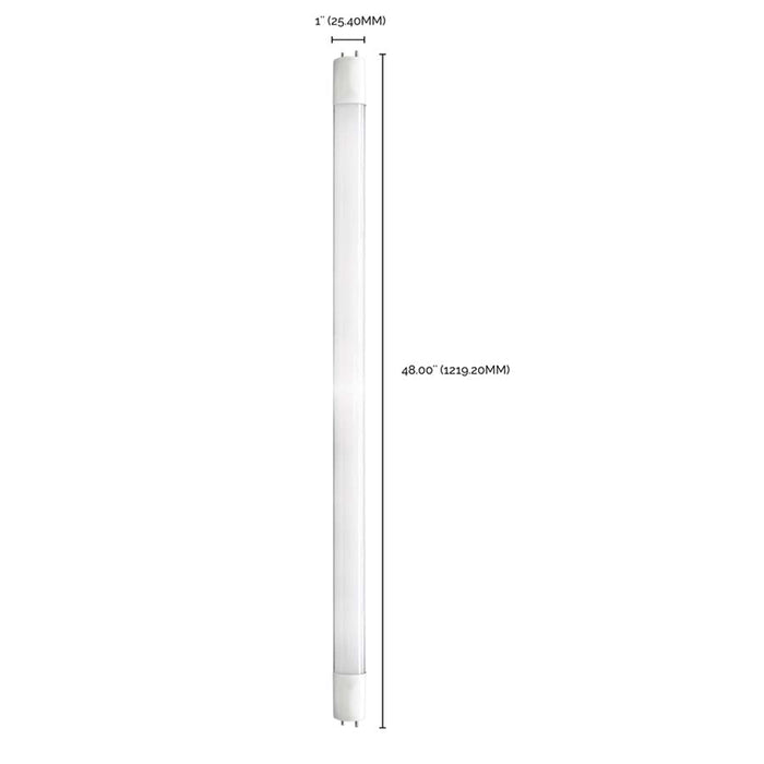 SATCO/NUVO 14W 48 Inch T8 LED 5000K Medium Bi-Pin Base 82 CRI 50000 Hours Type B Ballast Bypass 1800Lm Assembled In The USA (S11995)