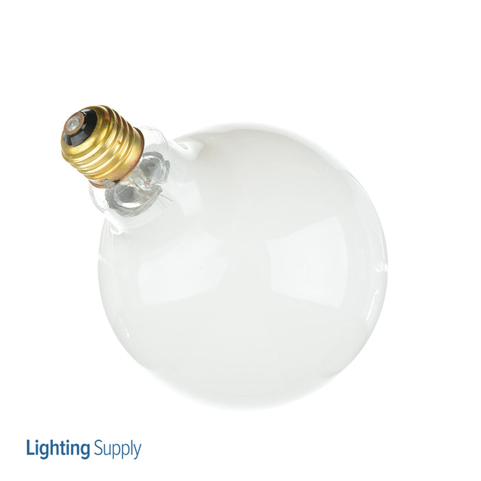 SATCO/NUVO 150G40/W 150W G40 Incandescent Gloss White 4000 Hours 1550Lm Medium Base 120V 2700K (S3004)