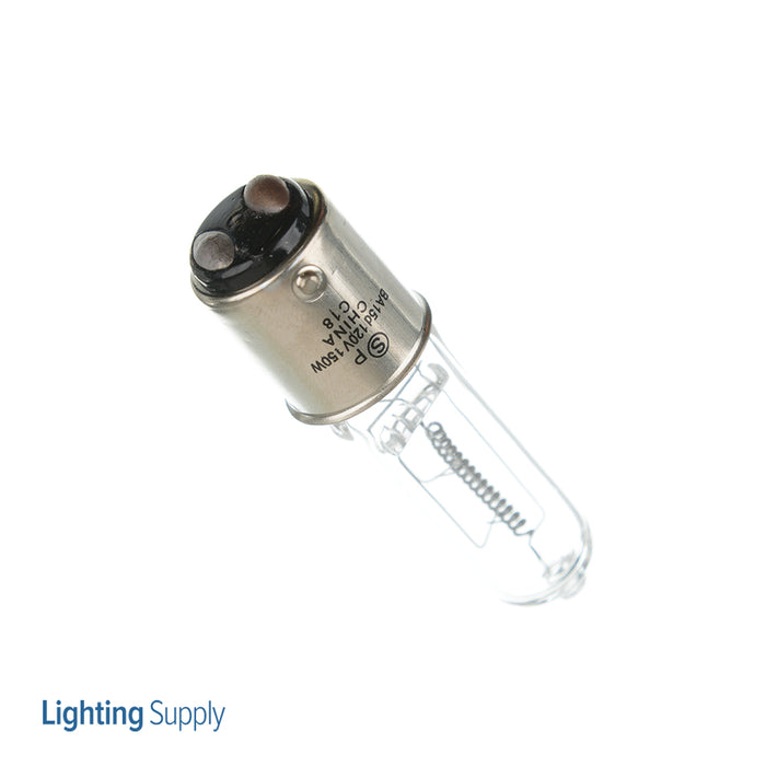 SATCO/NUVO 150Q/CL/DC 150W Halogen T4 1/2 Clear 2000 Hours 2700Lm DC Bay Base 120V 2900K (S3122)