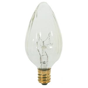 SATCO/NUVO 15W F10 Incandescent Clear 1500 Hours 110Lm Candelabra Base 120V (S3360)