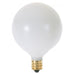 SATCO/NUVO 15W G16 1/2 Incandescent Satin White 1500 Hours 94Lm Candelabra Base 120V (S3824)