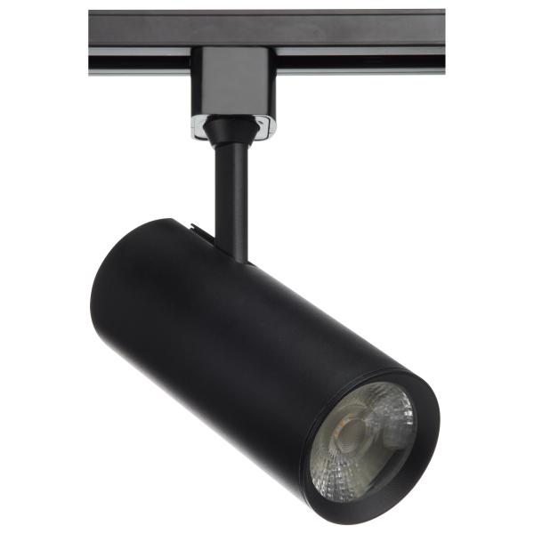 SATCO/NUVO 15W LED Commercial Track Head Black Cylinder 24 Degree Beam Angle 3000K (TH612)