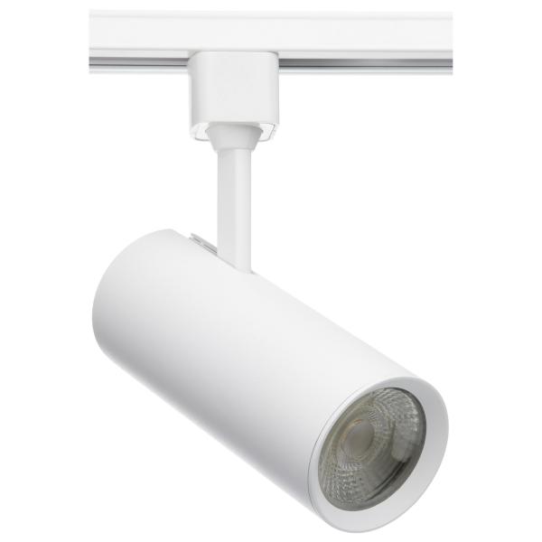 SATCO/NUVO 15W LED Commercial Track Head White Cylinder 24 Degree Beam Angle 3000K (TH611)