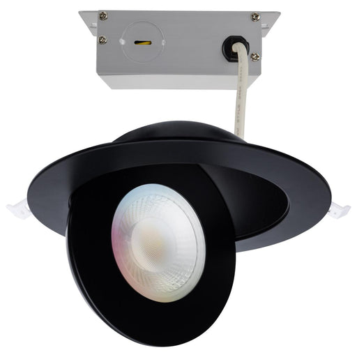 SATCO/NUVO 15W LED Gimbaled Downlight 6 Inch RGB And Tunable White Round Starfish IOT Black Finish 1200Lm 120-277V (S11296)