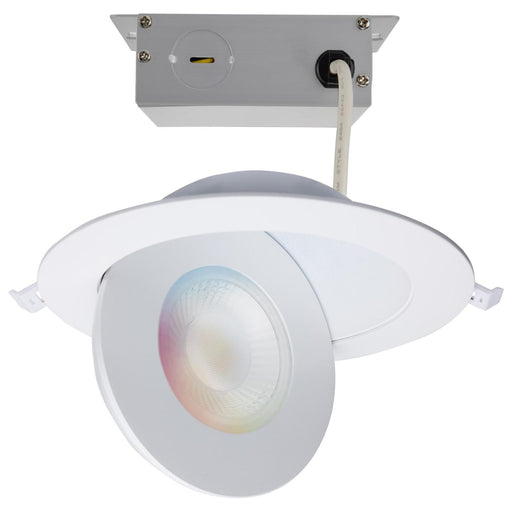 SATCO/NUVO 15W LED Gimbaled Downlight 6 Inch RGB And Tunable White Round Starfish IOT White Finish 1200Lm 120-277V (S11295)