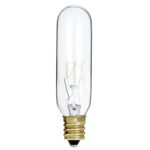 SATCO/NUVO 15W T6 Incandescent Clear 2000 Hours 90Lm Candelabra Base 145V 2700K (S3912)