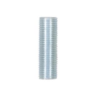 SATCO/NUVO 1/8 IP Steel Nipple Zinc Plated 5/8 Inch Length 3/8 Inch Wide (90-281)