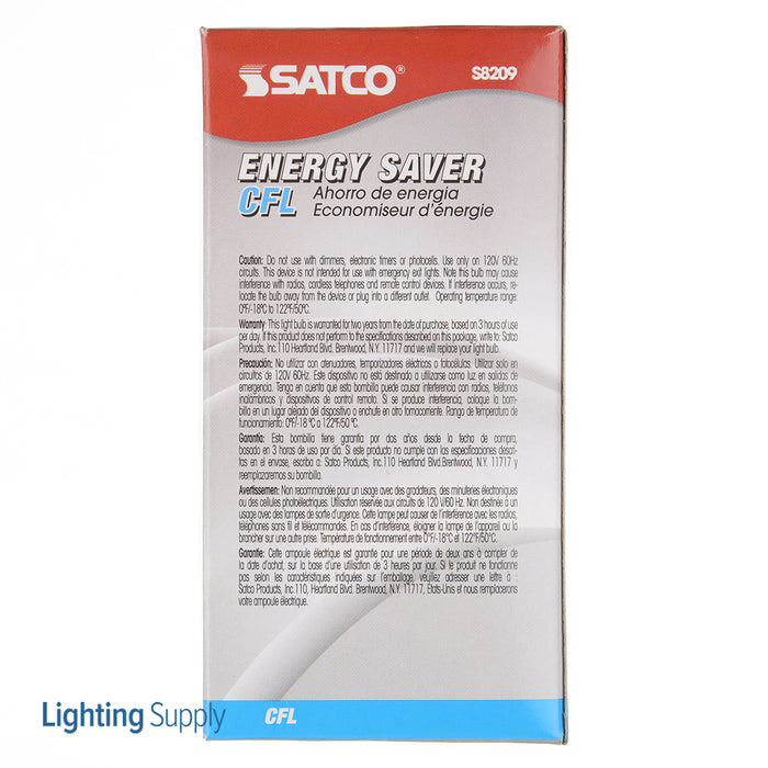 SATCO/NUVO 18GU24/41 18W Miniature Spiral Compact Fluorescent 4100K 82 CRI GU24 Base 120V (S8209)