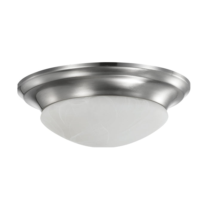 SATCO/NUVO 19W 11 Inch LED Twist And Lock Flush Mount Fixture Dimmable Brushed Nickel Frosted Glass (62-1563)