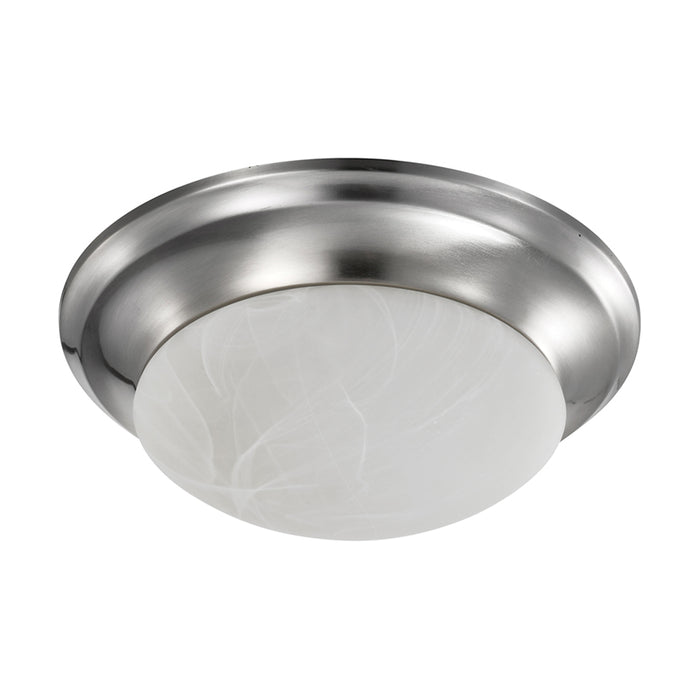 SATCO/NUVO 19W 11 Inch LED Twist And Lock Flush Mount Fixture Dimmable Brushed Nickel Frosted Glass (62-1563)