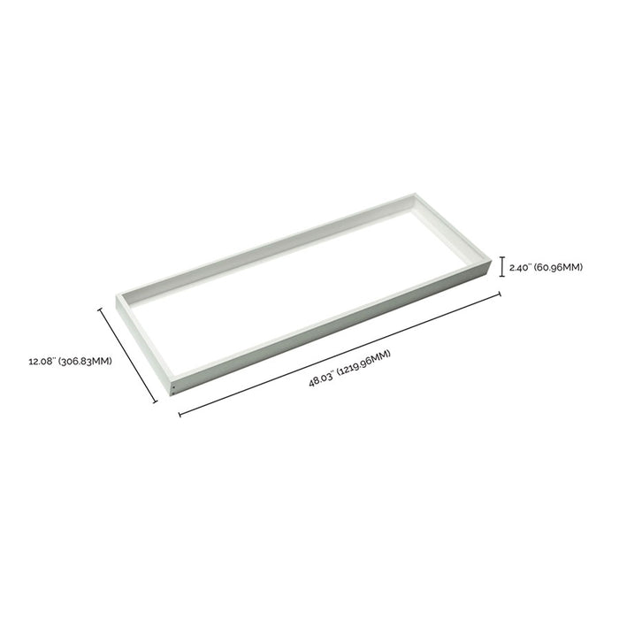 SATCO/NUVO 1X4 Backlit Panel Frame Kit Slim Version White Finish (65-598)