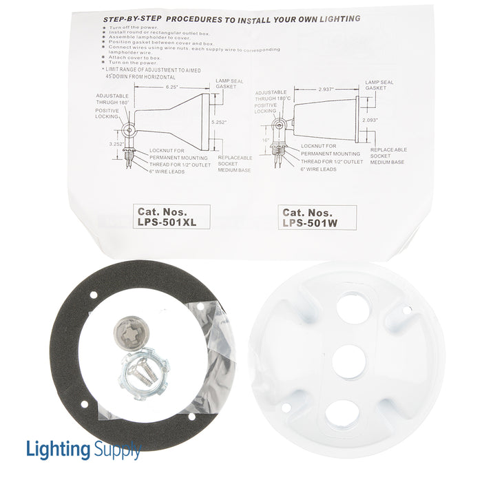 SATCO/NUVO 2 Light-15 Inch Flood Light Exterior PAR38 With Adjustable Swivel (SF77-488)