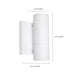 SATCO/NUVO 2-Light LED Small Up and Down Sconce Fixture White Finish 10W 120/277V 3000K (62-1141R1)