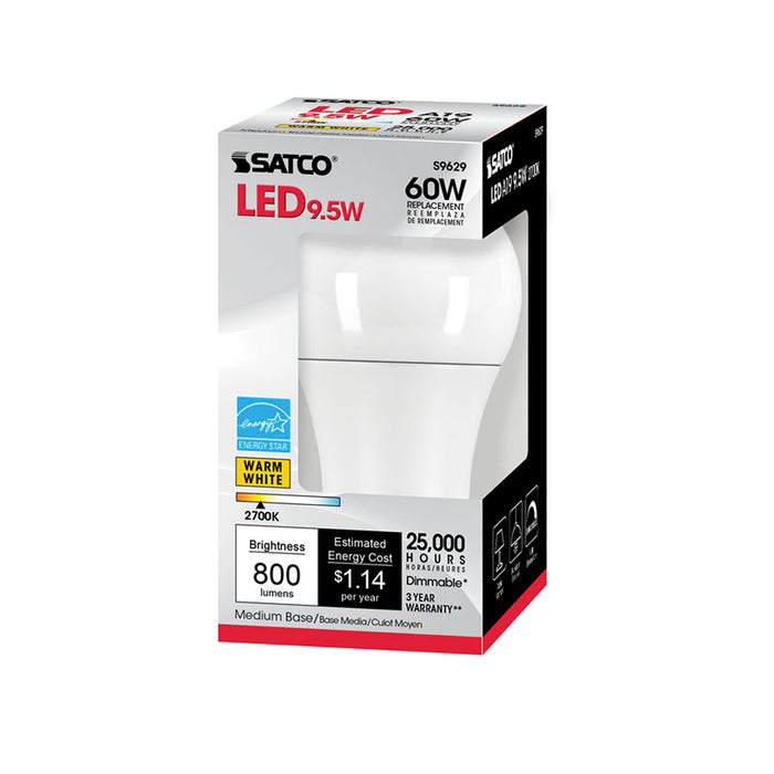 SATCO/NUVO 2.5T6/LED/AMB/22K/E12/120V 2.5W T6 LED Amber Candelabra Base 2700K 150Lm 120V (S9873)