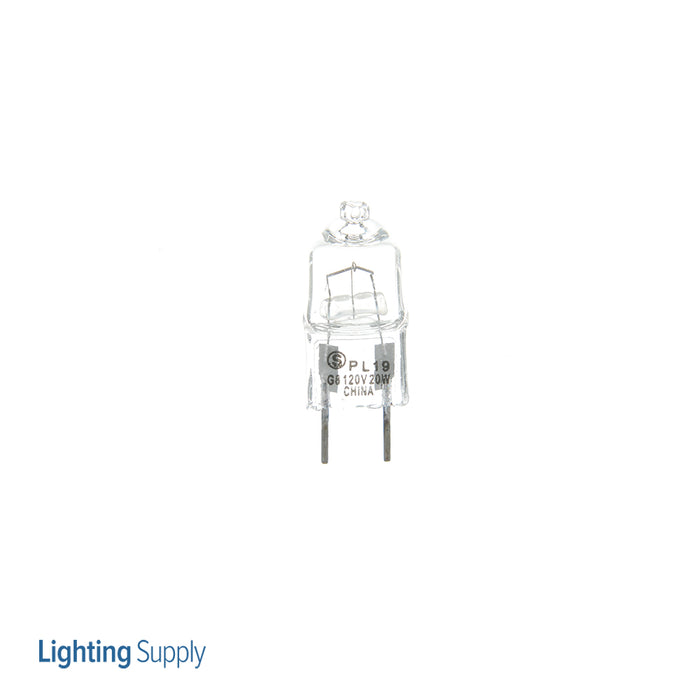 SATCO/NUVO 20T4/CL/G8 20W Halogen T4 Clear 2000 Hours 180Lm Bi-Pin G8 Base 120V 2900K (S4610)