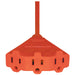 SATCO/NUVO 25 Foot 3 Wire 3 Fan Outlet Extension Cord 16-3 SJT Orange 13A-125V 1625W (93-5053)