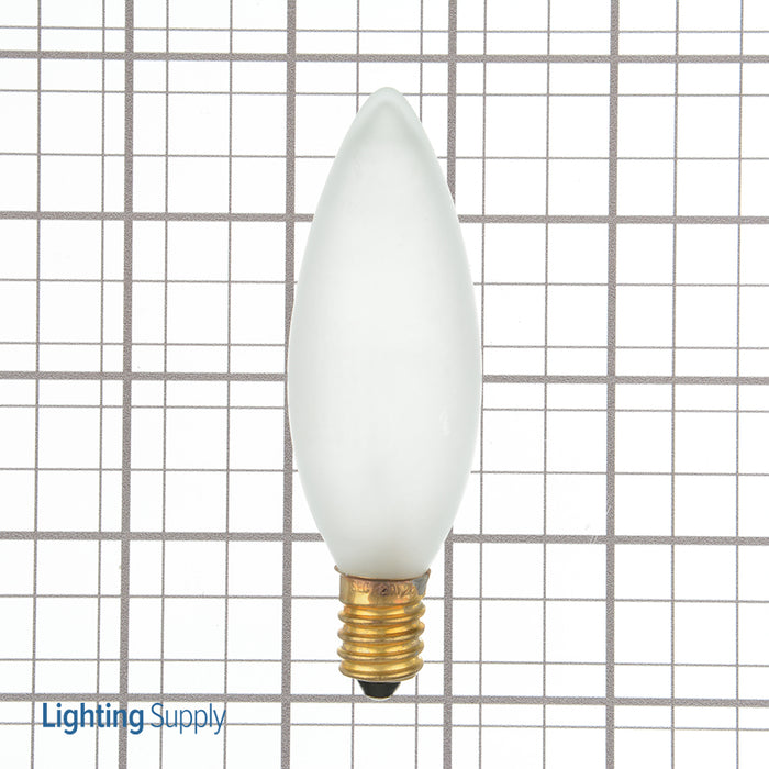 SATCO/NUVO 25BA9 1/2/F 25W BA9 1/2 Incandescent Frost 1500 Hours 220Lm European Base 120V 2700K (S3380)