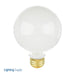 SATCO/NUVO 25G25/W 25W G25 Incandescent Gloss White 3000 Hours 160Lm Medium Base 120V 2700K (S3440)